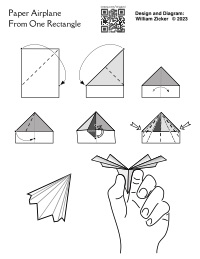 Oozeq Paper Airplane from One Rectangle